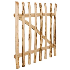 Jednokrídlová brána, lieskové drevo, 100x100 cm Foto