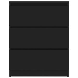 Komoda, čierna 60x35x76 cm, kompozitné drevo Obrázok