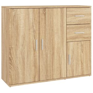 Komoda dub sonoma 91x29,5x75 cm spracované drevo Produkt