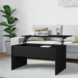 Konferenčný stolík čierny 80x50,5x41,5 cm spracované drevo