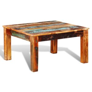 Konferenčný stolík, štvorcový, recyklované drevo Produkt