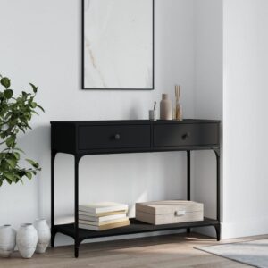 Konzolový stolík čierny 100x34,5x75 cm kompozitné drevo