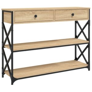 Konzolový stolík dub sonoma 100x28x75 cm kompozitné drevo Produkt