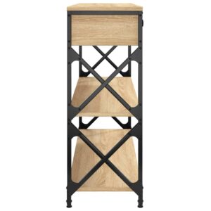 Konzolový stolík dub sonoma 100x28x75 cm kompozitné drevo - predaj
