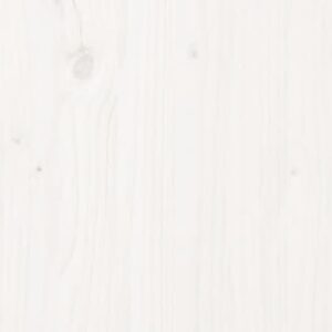 Foto  Kôš na bielizeň biely 44x44x66 cm masívna borovica