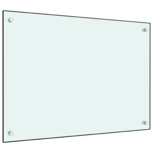 Kuchynská zástena, biela 70x50 cm, tvrdené sklo