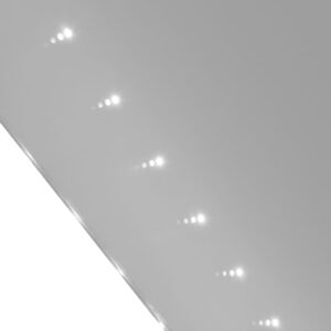 Kúpeľňové zrkadlo s LED svietidlami 60 x 80 cm (D x V) Foto