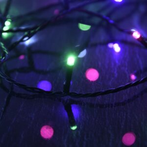LED reťaz, 150 diód, pastelové farby 15 m, PVC - eshop