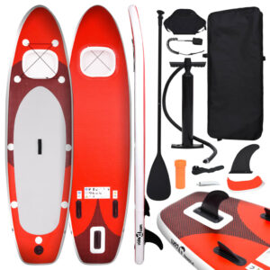 Nafukovací Stand up paddleboard, červený 300x76x10 cm