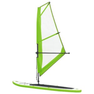 Nafukovací Stand up paddleboard s plachtou, zeleno biely Obrázok