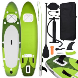 Nafukovací Stand up paddleboard, zelený 300x76x10 cm