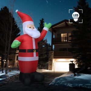 Nafukovací vianočný Santa Claus s LED IP20 600 cm XXL