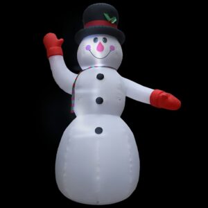 Nafukovací vianočný snehuliak s LED, IP44, 600 cm, XXL Foto