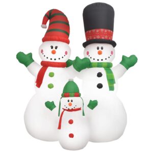 Nafukovacie vianočné snehuliaky Santa Family, LED, IP44 240 cm Produkt