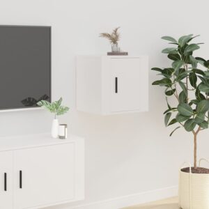 Nástenná TV skrinka biela 40x34,5x40 cm