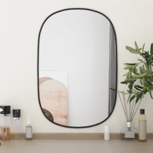 Nástenné zrkadlo čierne 60x40 cm