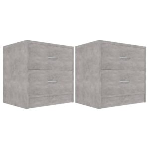 Nočné stolíky 2 ks, betónovo sivé 40x30x40 cm, drevotrieska Produkt