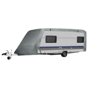 Ochranná plachta na karavan, sivá, veľkosť L