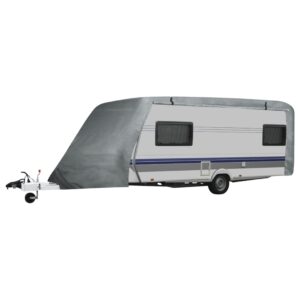 Ochranná plachta na karavan, sivá, veľkosť S