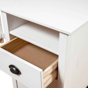 Písací stôl Hill, 3 zásuvky 120x50x74 cm, borovicový masív - eshop