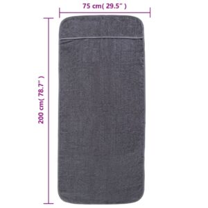 Produkt  Plážové uteráky 2 ks antracitové 75x200 cm látka 400 GSM