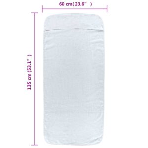 Produkt  Plážové uteráky 2 ks biele 60x135 cm látka 400 GSM