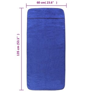 Produkt  Plážové uteráky 2 ks kráľovské modré 60x135 cm látka 400 GSM