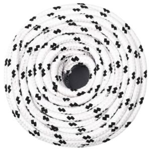 Pletené lodné lano biele 6 mm x 25 m polyester Produkt
