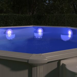 Ponorná plávajúca bazénová LED lampa s diaľkovým ovládaním viacfarebná