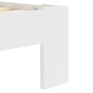 Fotka  Posteľný rám, biely, borovicový masív 140x200 cm
