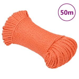 Pracovné lano oranžové 6 mm 50 m polypropylén