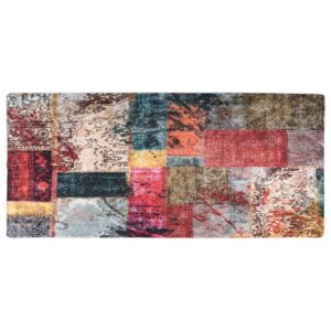 Prateľný koberec patchwork 80x300 cm viacfarebný protišmykový