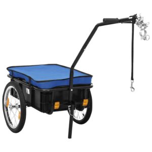 Príves na bicykel/ručný vozík 155x60x83 cm, oceľ, modrý
