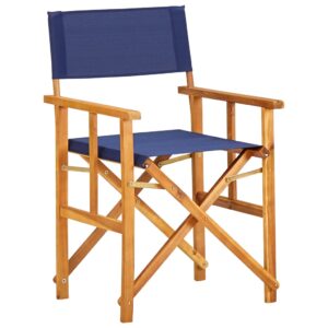 Režisérska stolička, akáciový masív, modrá