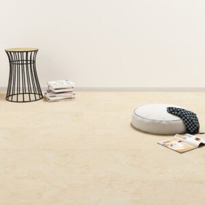 Samolepiace podlahové dosky z PVC 5,11 m², béžové
