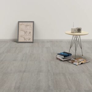 Samolepiace podlahové dosky z PVC 5,11 m², sivé, tieňované