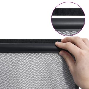 Sieťovaný záves proti hmyzu na dvere čierny 100x220cm polyester - eshop