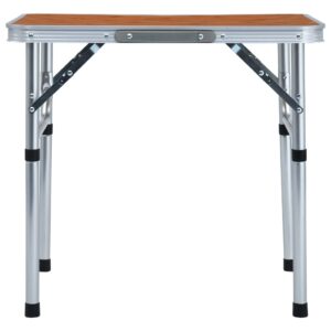 Skladací kempingový stôl hliníkový 60x45 cm Produkt