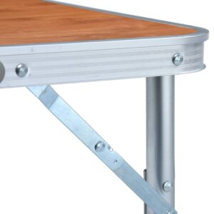 Fotka  Skladací kempingový stôl hliníkový 60x45 cm