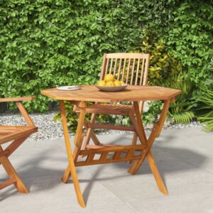 Skladací záhradný stôl 90x75 cm masívne akáciové drevo