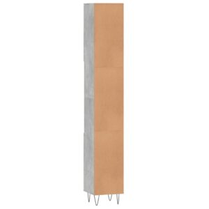 Produkt  Skrinka do kúpeľne betónová sivá 30x30x190 cm spracované drevo