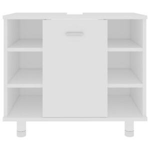 Skrinka do kúpeľne, biela 60x32x53,5 cm, kompozitné drevo - eshop