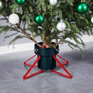 Stojan na vianočný stromček zeleno-červený 46x46x19 cm