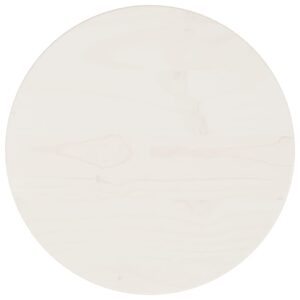 Stolová doska biela Ø30x2,5 cm masívna borovica