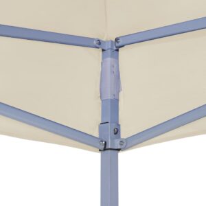 Fotka  Strecha na párty stan 4x3 m, krémová 270 g/m²