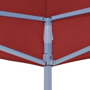 Fotka  Strecha na párty stan 4x3 m, vínová 270 g/m²