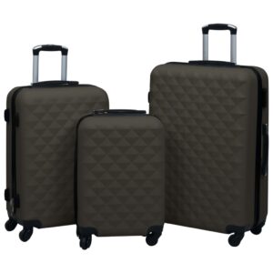 Súprava cestovných kufrov s tvrdým krytom 3 ks antikorová ABS
