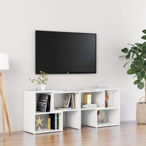 TV skrinka, biela 104x30x52 cm, kompozitné drevo