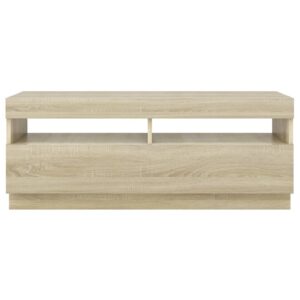 Obrázok  TV skrinka s LED svetlami dub sonoma 100x35x40 cm