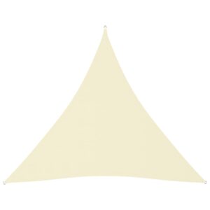 Tieniaca plachta, oxford, trojuholníková 4x4x4 m, krémová